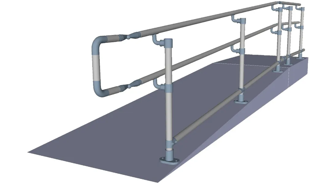 Disbility Hand Rails Kee Klamp® Access Disability Railing - Handrails Compliant with ...