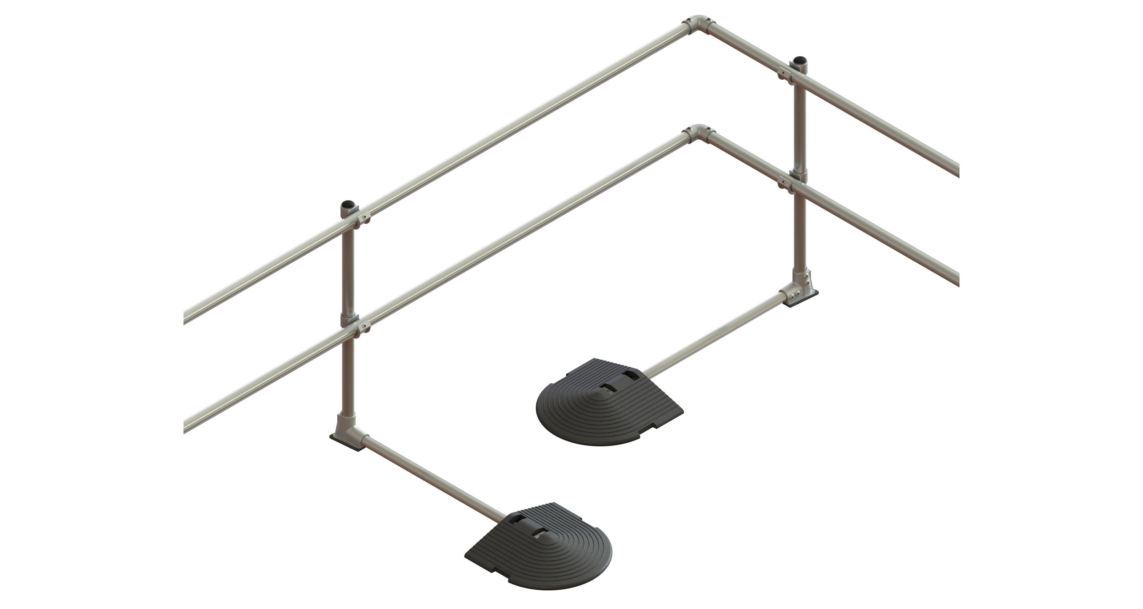 Free standing roof edge protection